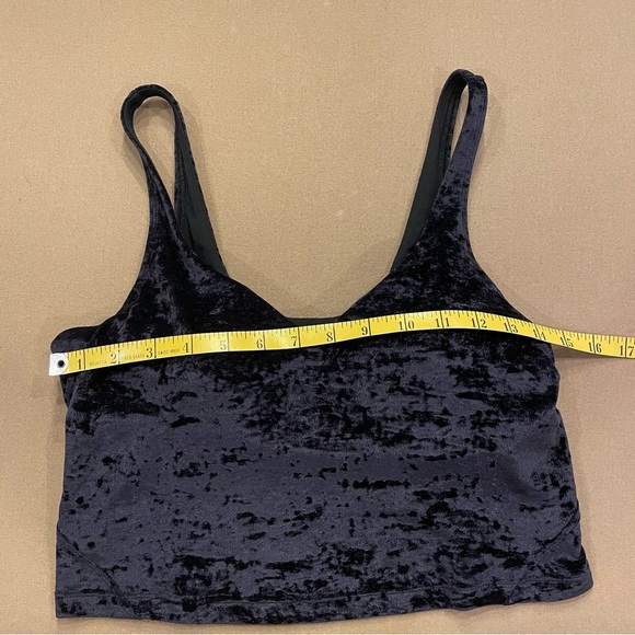 lululemon Special Edition Align Tank Crushed Velvet Black Size 10 - Picture 9 of 11